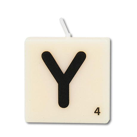 Paperdreams letter kaarsje letter y, set van 4