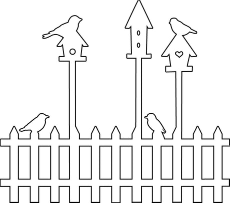Die Werkstatt des Bastlers • Vorlage für 30 x 30 cm große Vogelhäuschen