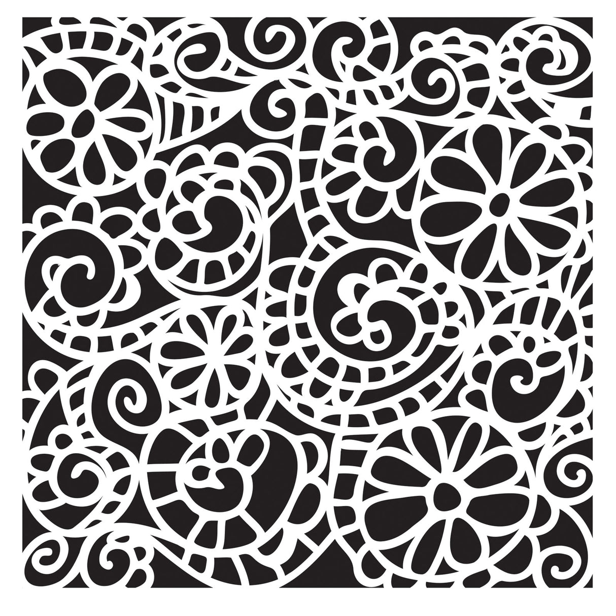 Die Werkstatt des Handwerkers • Vorlage 15x15cm Wirbelgarten
