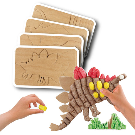 Playmais Deko-Dino-Karten, 4-tlg.