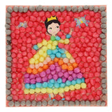 Playmais-Mosaikkarten schmücken Prinzessin