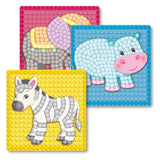 Playmais Mosaic -Karten dekorieren Zoo