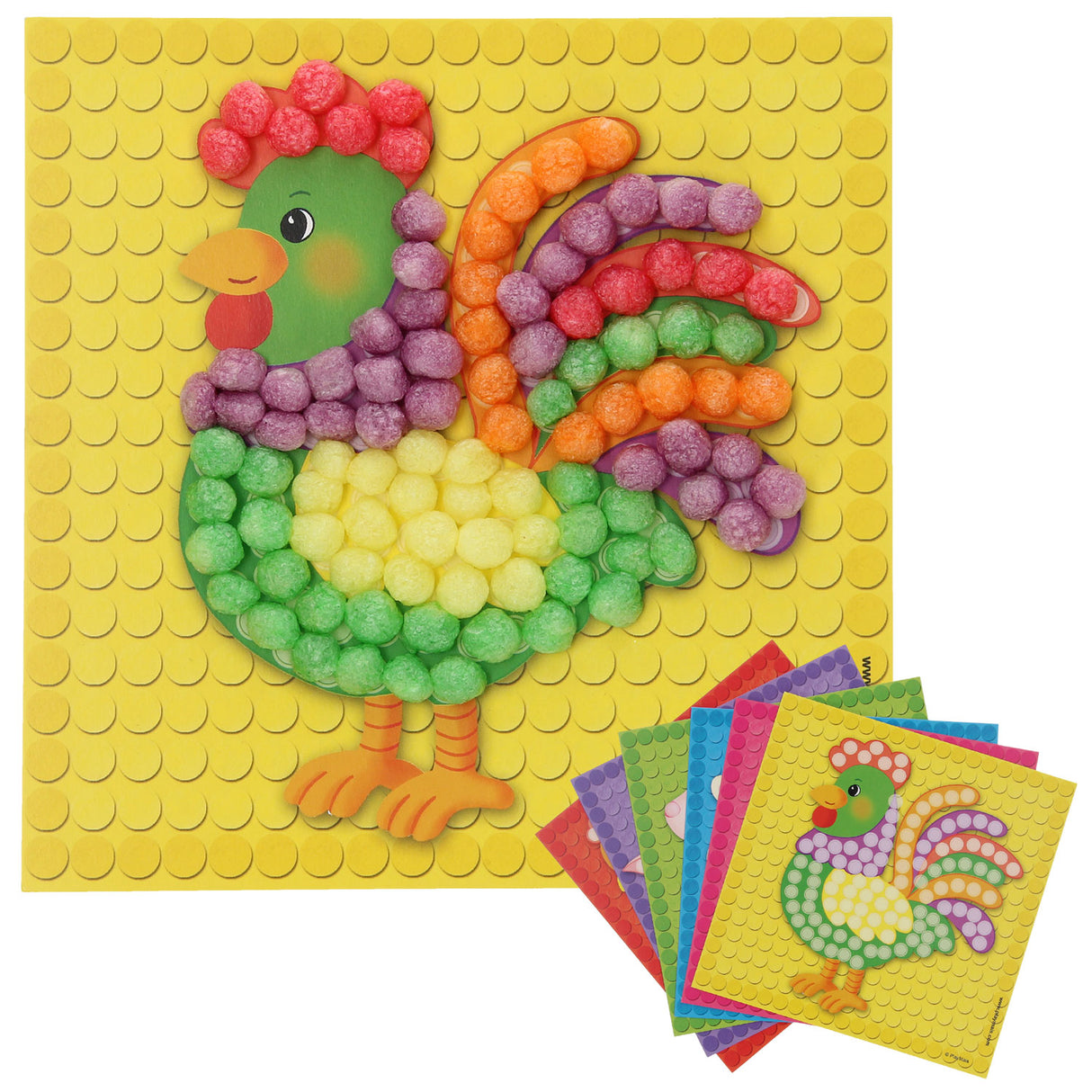 Playmais-Mosaikkarten schmücken den Bauernhof