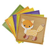 Playmais-Mosaikkarten schmücken den Wald