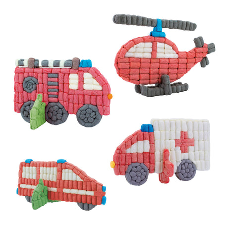 Playmais Spaß, Feuerwehrwagen zu spielen