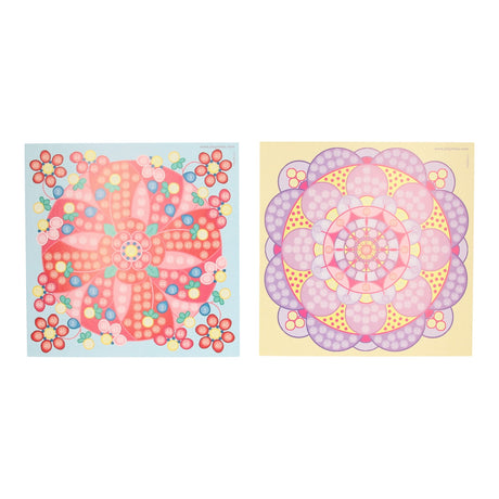Playmais-Mosaikkarten schmücken trendige Mandalas