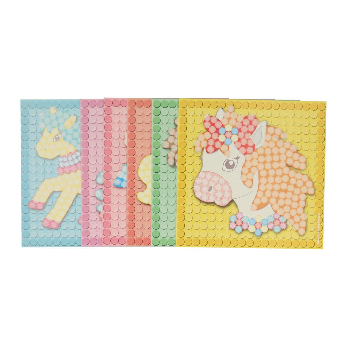 Playmais Mosaic -Karten dekorieren Mädchen Set, 24st.