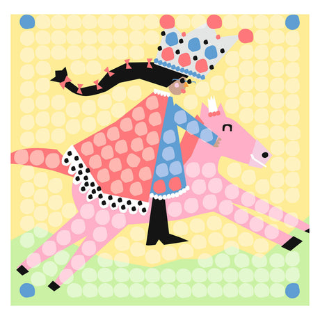 Playmais-Mosaikkarten schmücken Prinzessin