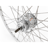 Shimano achterwiel 28 inch zac2000 - nexus 7-remnaaf - zilver geslepen
