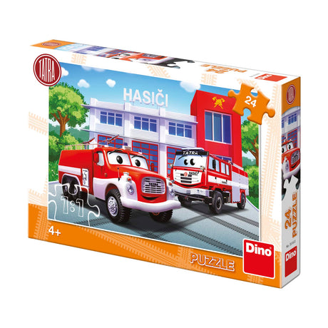 Dinotoys Dino-Puzzle - Tatra-Feuerwehr - 24 Teile