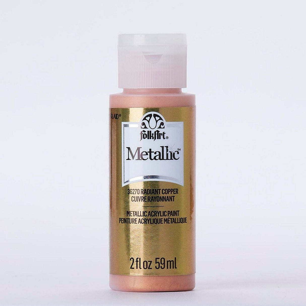 Folkart • Metallic-Acrylfarbe, strahlendes Kupfer, 59 ml