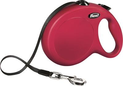 Flexi-Produkte, einziehbare Linie, neuer klassischer Reifen, rot, 8 Meter, bis zu 50 kg
