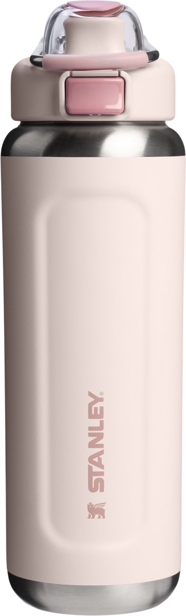 Stanley Twist Flip 2.0 Wasserflasche mit Drehverschluss mit Feder 0,47 l – 10 Stunden kalt – 2 Tage kalt mit Eis – Edelstahl-Trinkflasche – BPA-frei – auslaufsicher – spülmaschinenfest – schwarz