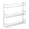 Metaltex platzsparendes Smart Kitchen Pepito Gewürzregal 3 Ebenen 36x32x8 cm Silber
