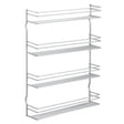 Metaltex Space Saver Smart Kitchen Pepito Kräuter Rack 4 Etagen 36x8x45 cm Silber