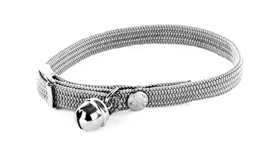 Martin-Halsband Katze elastisches Nylon grau