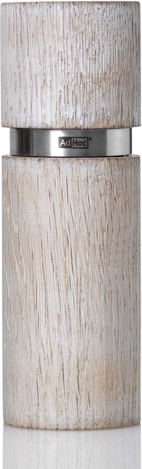 Ad hoc peper of zoutmolen texture antique - wit, 15 cm - adhoc