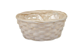 Pc. bamboo basket beige ø 20x9 cm