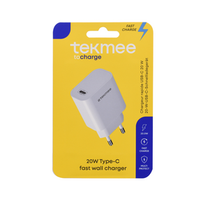 Tekmee thuislader fast charge 20w usb-c