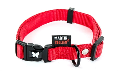 Martin-Halsband verstellbar Nylon rot