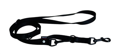 Martin Hundeleine Mehrzweck Nylon schwarz
