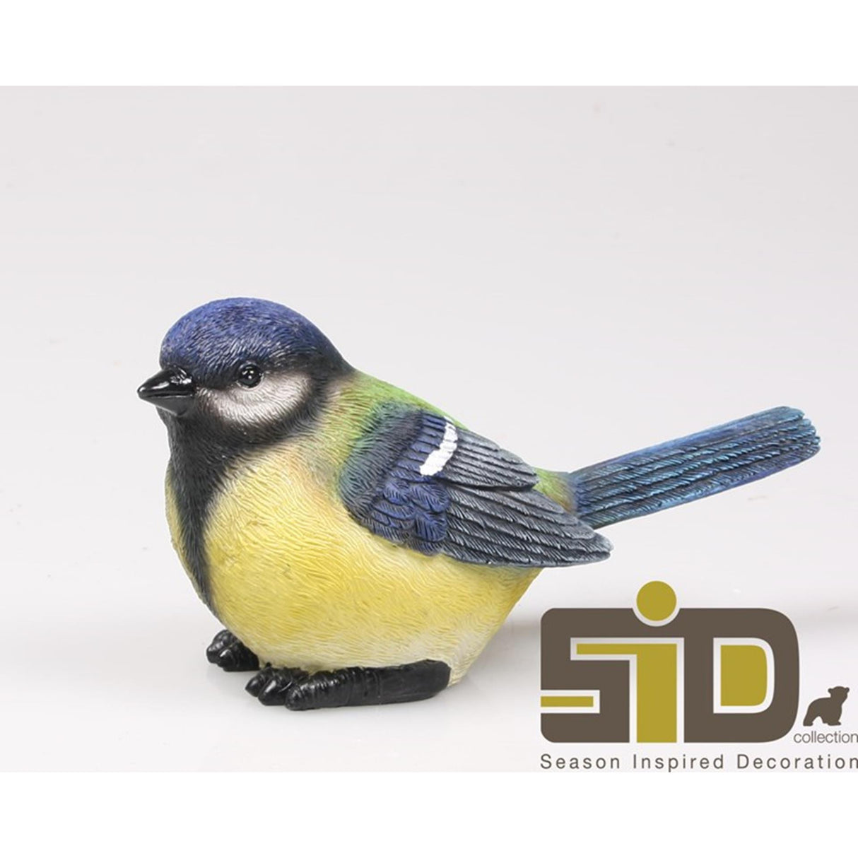 Von der Jahreszeit inspirierte Dekoration Vogelstatue Kohlmeise m 15,5x6,5x8,5cm