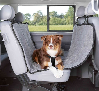 Trixie Car Dog Decke 4-Jahreszeiten schwarz grau