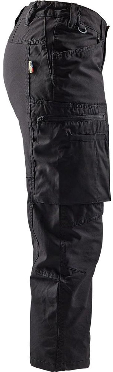 Blåkläder blaklader dames service piraatbroek met stretch 7129-1845 - zwart - c42