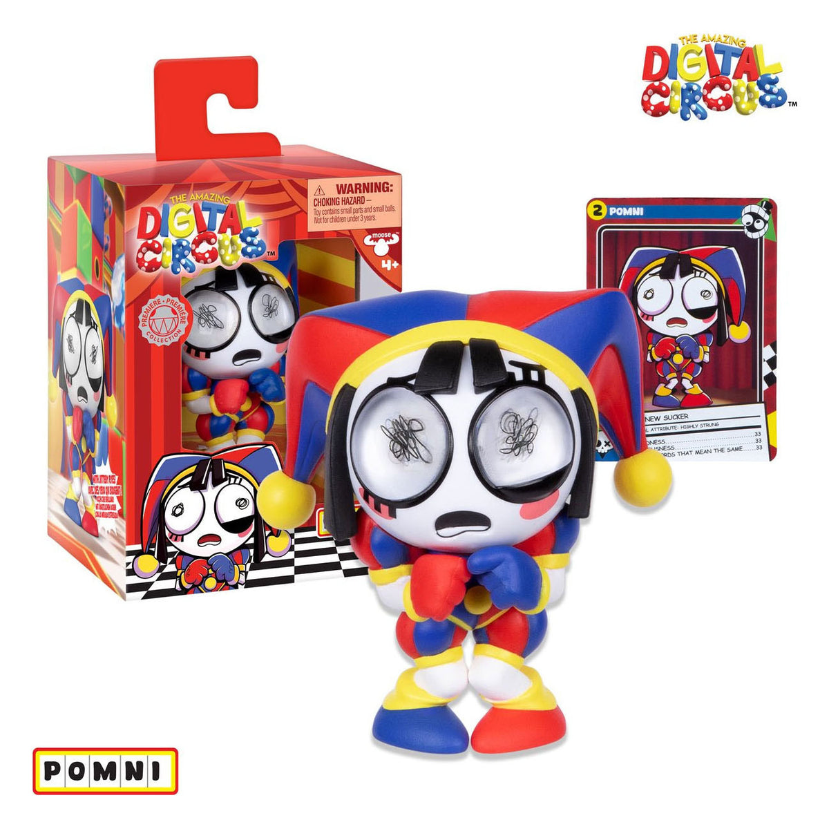 Moose Toys, der erstaunliche digitale Zirkus – Vinylfigur Pomni