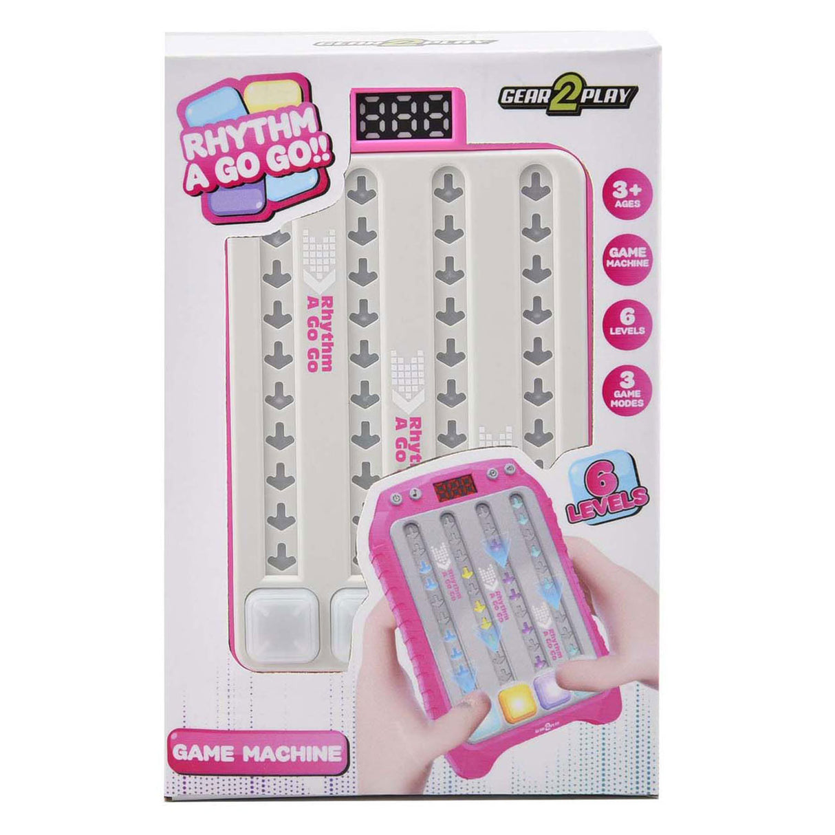 Gear2play Rhytm A Go Follow the Rhythm Game Pink
