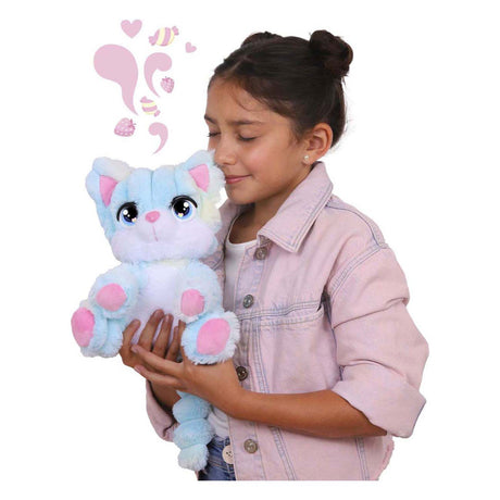 Spectron Cotton Cuties Kitty – duftendes Zuckerwatte-Kuscheltier, 30 cm