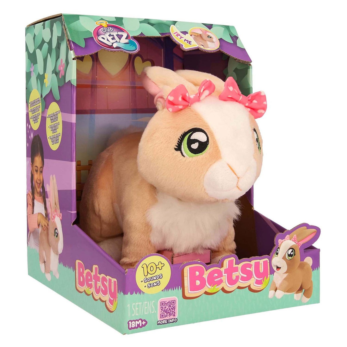 Spectron Club Petz Betsy Browny Rabbit interaktives Plüschtier