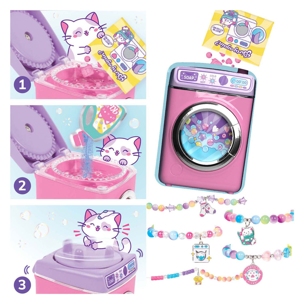 Herstellung schnurrender Spectron-Wash-and-Bead-Armbänder