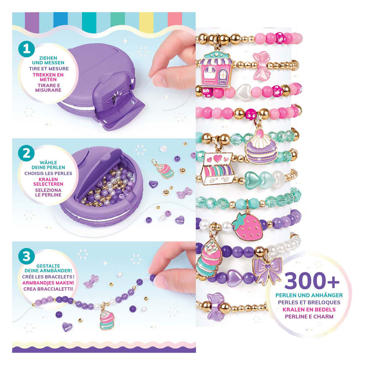 Spectron Macaron-Armband-Set