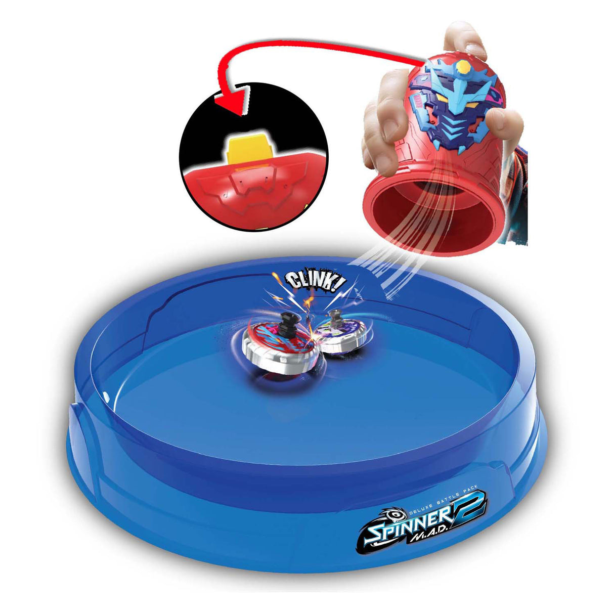 Silverlit Spinner Mad 2 Deluxe Battle Pack – 2 Shaker, 2 Spinner, 1 Kampfarena
