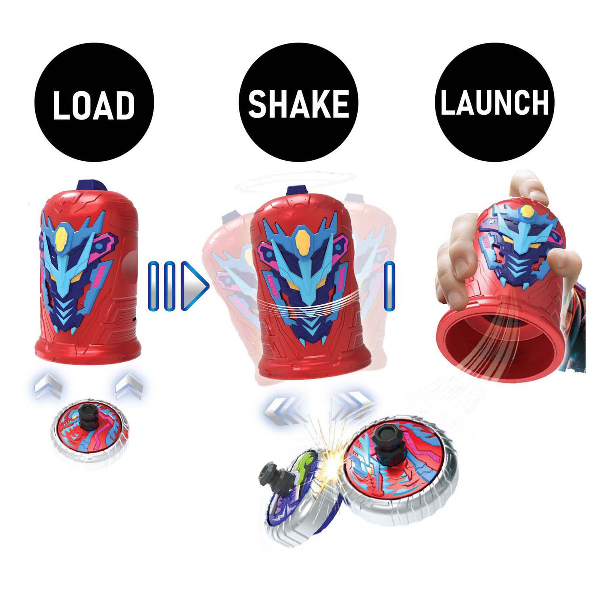 Silverlit Spinner Mad 2 Deluxe Battle Pack – 2 Shaker, 2 Spinner, 1 Kampfarena