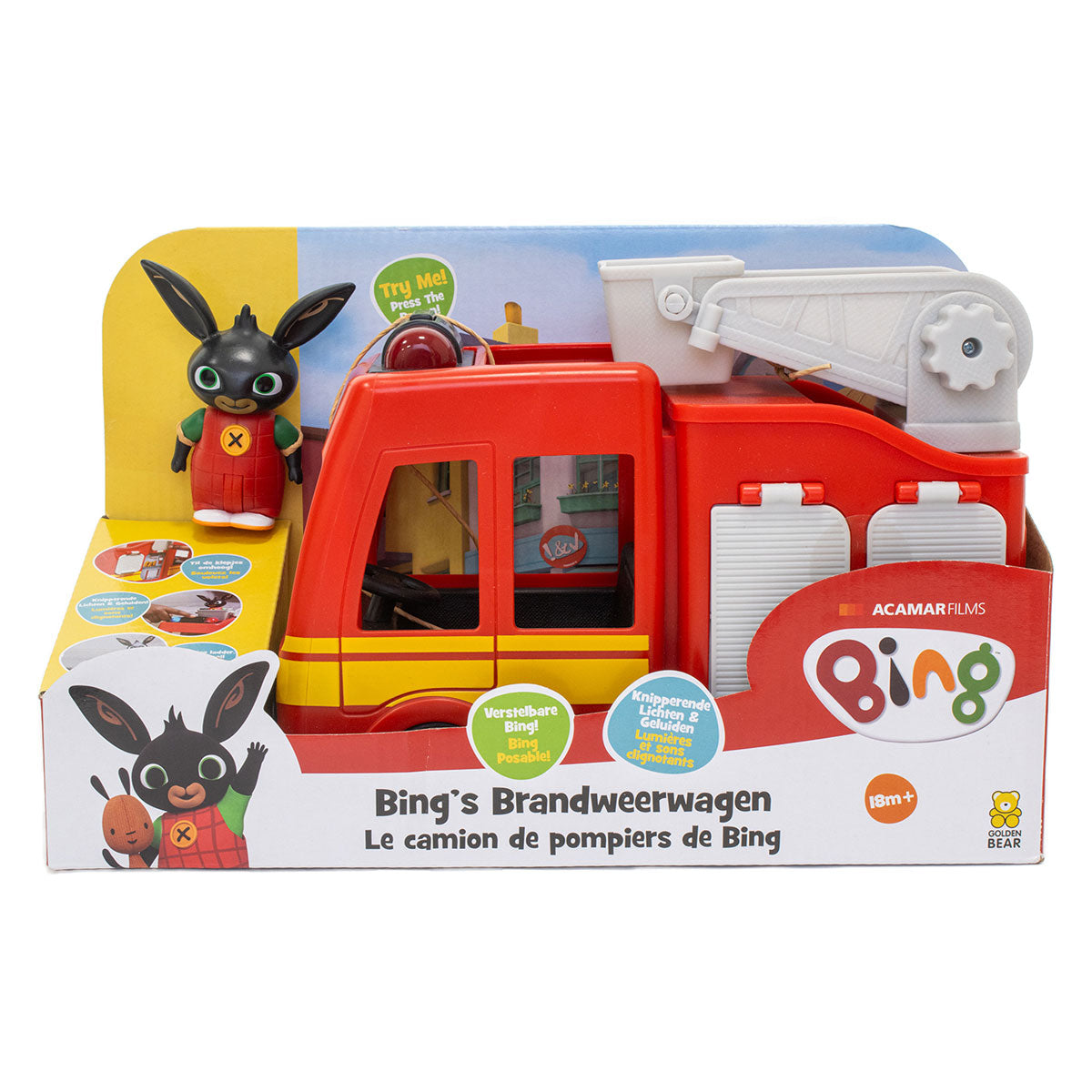 Bing Feuerwehrauto mit Lichtsound