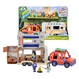 Moose Toys Bluey 4WD Auto und Camping Adventures Deluxe Play Set