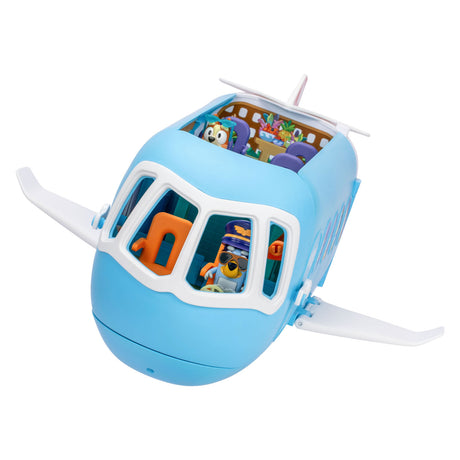 Moose Toys blaues 3-in-1-Flugzeug mit 2 Spielfiguren
