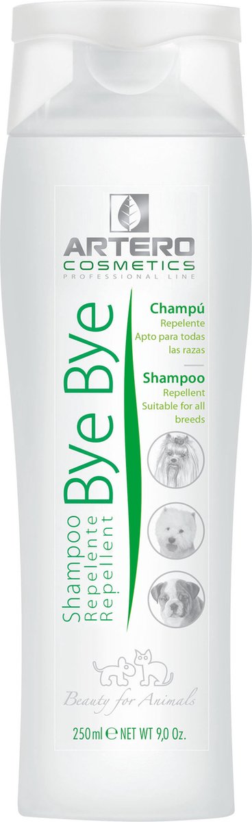 Artero – Bye Bye – Flohshampoo Hund – 250 ml, Anti-Floh-Hund – Anti-Floh-Shampoo für Katzen