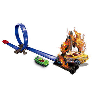 Rennstreckenflammen mit Schleife klein | 2 Stk