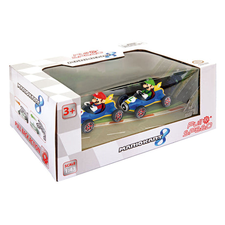 Carrera Super Mario Rückziehrennwagen Mach 8, 2 Stk.