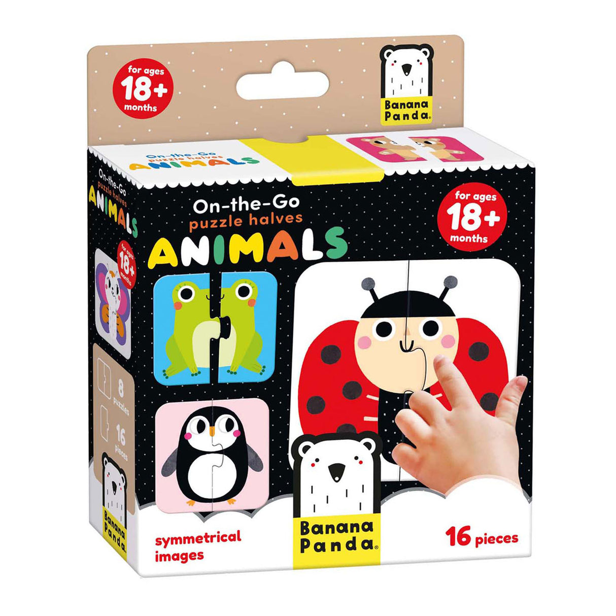 Bananenpanda - Halbtiere für unterwegs - Puzzle - 16-tlg.