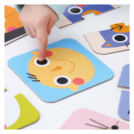 Bananenpanda – Halbgesichter-Puzzle für unterwegs – 16 Teile.