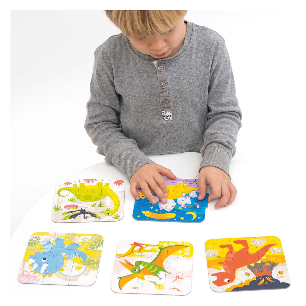 Bananenpanda - Puzzle-Dinosaurier für unterwegs - 16-tlg.