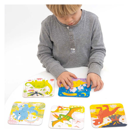 Bananenpanda - Puzzle-Dinosaurier für unterwegs - 16-tlg.