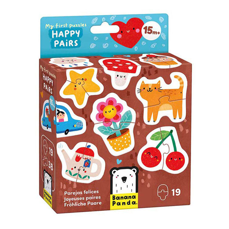 Bananenpanda – meine ersten Puzzles Happy Doubles, 19-tlg.