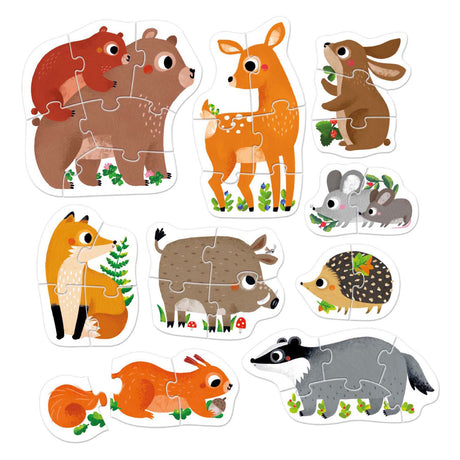 Bananenpanda Schritt-für-Schritt-Puzzle Waldtiere 2+.