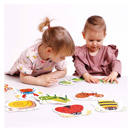 Bananenpanda - aufsteigende Puzzles kleine Tiere - 8 Puzzles