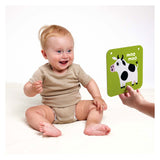 Bananenpanda – kontrastreiche Babykarten 6 Monate+ 9 Monate+ – 24 Stück.